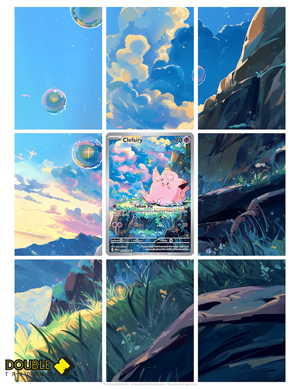 Clefairy 094 Extended Art for 9 Page Binder