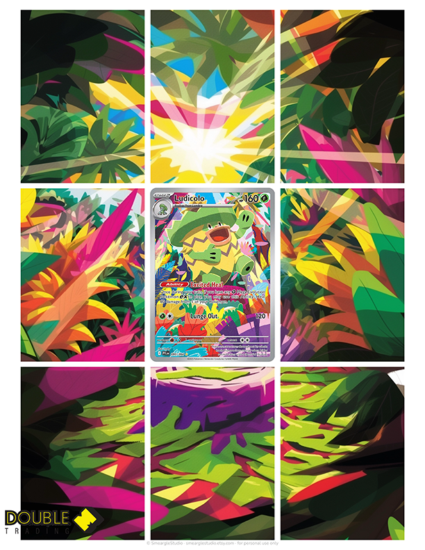 Ludicolo #095 Extended Art for 9 Page Binder